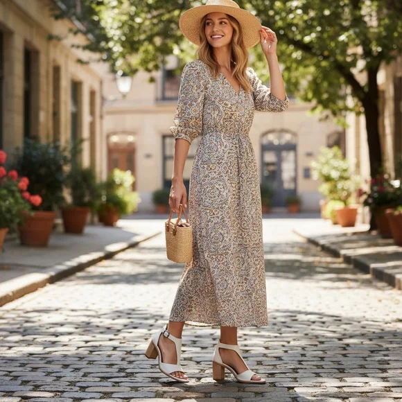 Lucky Brand Womens LEATHER Caged Strappy Sandals Sz 9 M Vanilla Salt Bone White - Picture 15 of 15